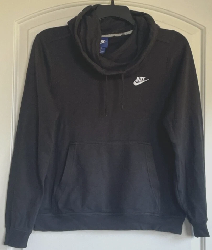 Nike Women s Cowl Funnel Neck Hoodie M Black OC1523