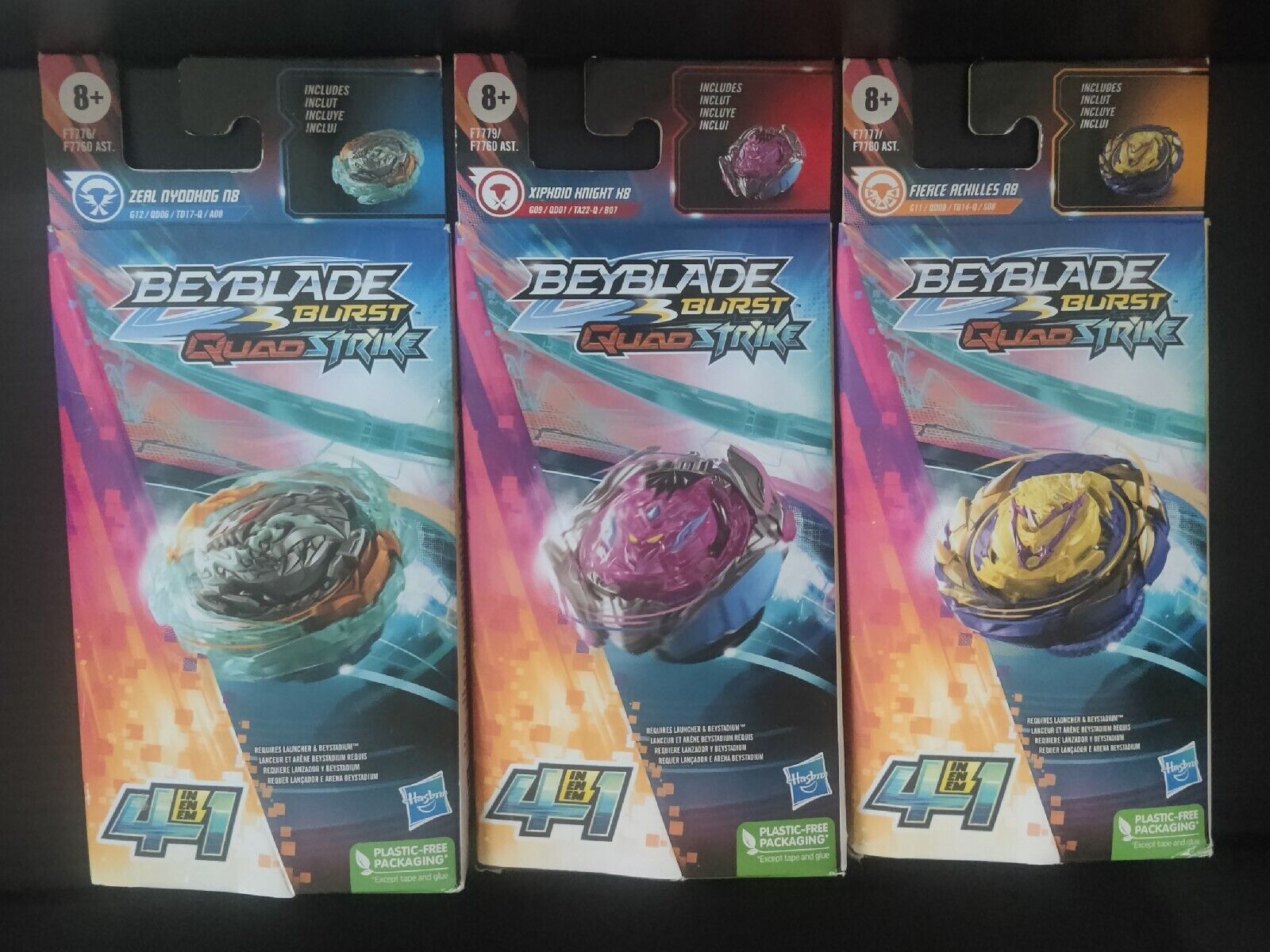 Hasbro - Beyblade - Beyblade Quad Strike: jogo e batalha de peões sortidos  (Vários modelos) ㅤ, BEYBLADE