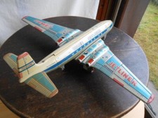 Yonezawa Toy COMET JTELINER Super Large Jet 16" Tin Toy From JAPAN Vintage Rare