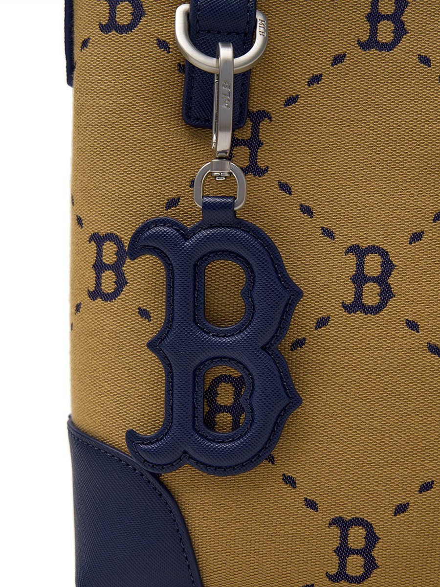 Genuine MLB Dia Monogram Jacquard Mini Cross Bag BOS (L