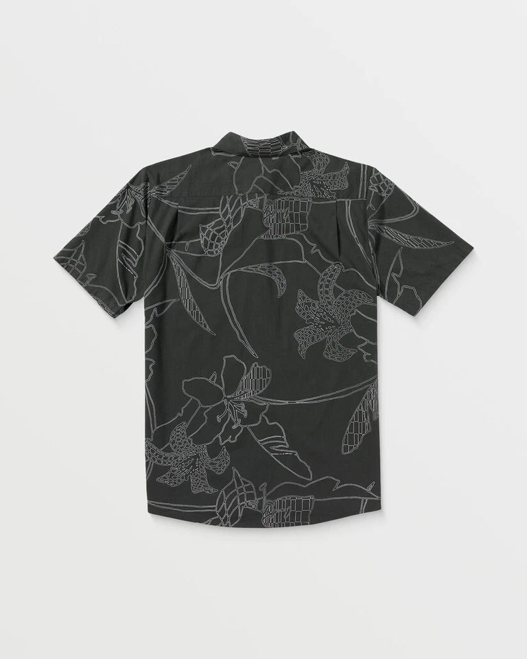 VOLCOM - Mens CAD Floral Short Sleeve Shirt - Stealth - Casual Shirt - Image 2 of 4