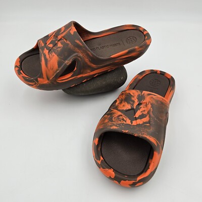 Adidas Unisex Adicane Slides - Brown Orange Men's Size 8 / Women's Size 9