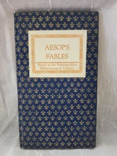 Aesop's Fables 1965 Vintage Peter Pauper Press Bound Williamsburg Virginia Rare