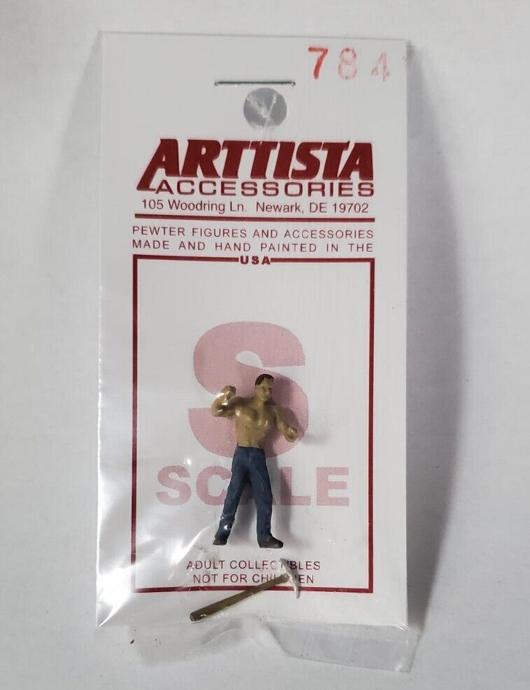 Arttista 784 Man with a Pick Axe S SCALE Figure Model Trains