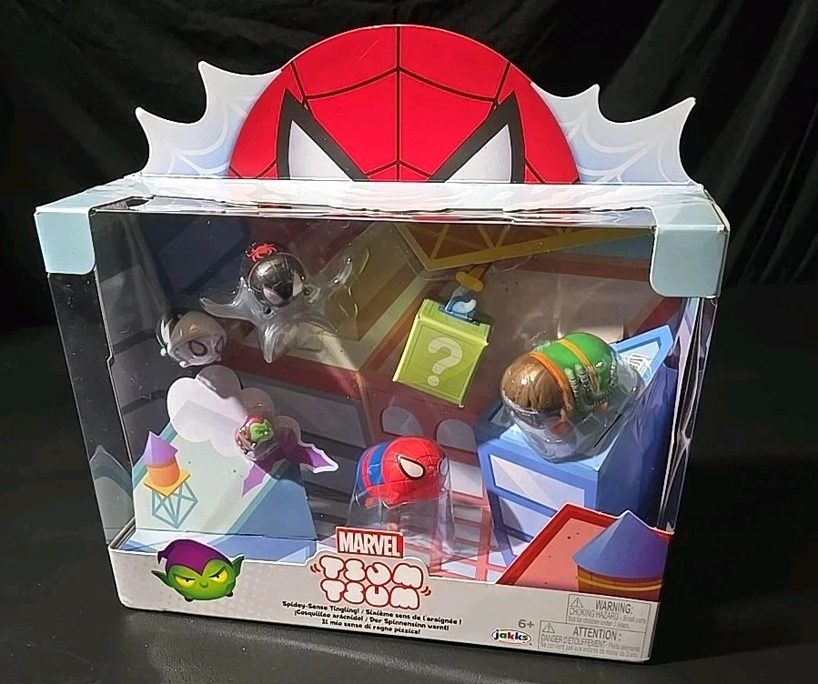Marvel Tsum Tsum Spidey-Sense Hormigueo Mini Figura Set con 6 Figuras Nuevo en Caja Regalo Foto 2 de 3