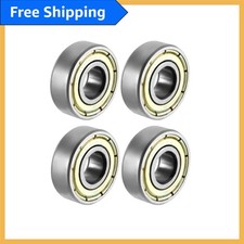 Durable 696ZZ Double Shield Ball Bearings 6mm x 15mm  Pre-Lubricated Pack of 4