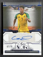 Demarai Gray 2024-25 Panini Noir Soccer Auto /75 #AC-DG