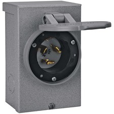 Watertight 50-Amp Inlet Box for Generators