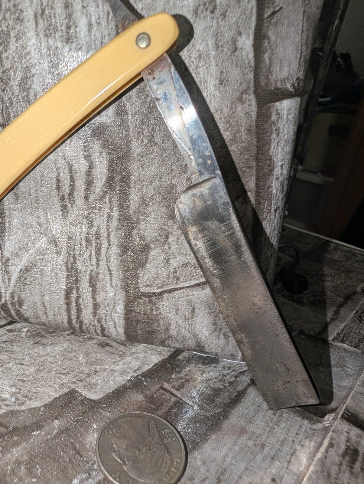 Retro Straight Razor Antique 1907 Crescent Cutlery Ben Hur Straight Razor. New York /German ...