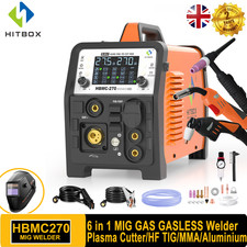 HBMC270 MIG/TIG/MMA/CUT 6in1 MIG Welding Machine 200A 240V HF TIG Plasma Cutter