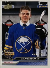 Zach Benson 2023-24 Upper Deck Extended 1st Round Rookies #739 Exclusives /100