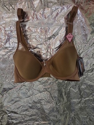 NWT! Be Wicked 34A Seamless Bra Cocoa Style 2215 Molded  Cup Underwire