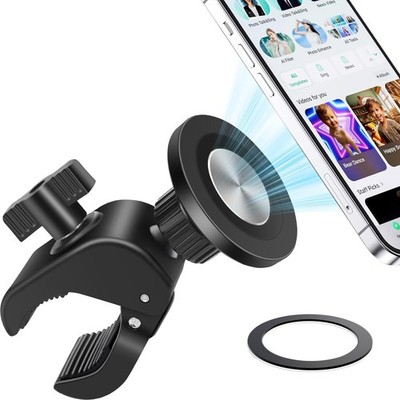 EEEKit Exercise Bike Phone Holder, Magnetic Handlebar One Size, Black