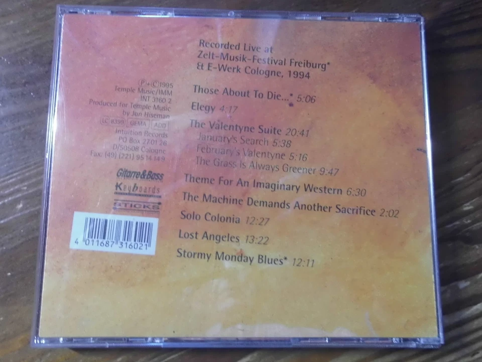 COLOSSEUM CD: COLOSSEUM LIVES/THE REUNION CONCERTS 1994 (GERMANY; INT 3160 2) - Bild 3 von 3