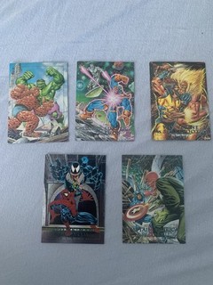 Marvel Masterpieces 1992 Battle Spectra Etch Complete Set Skybox