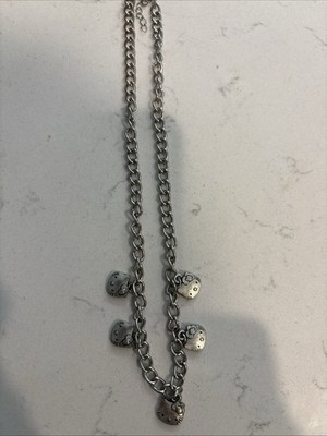 VTG Hello Kitty 76  07  Collection Charm Necklace  Measures 16  with 2  Extender