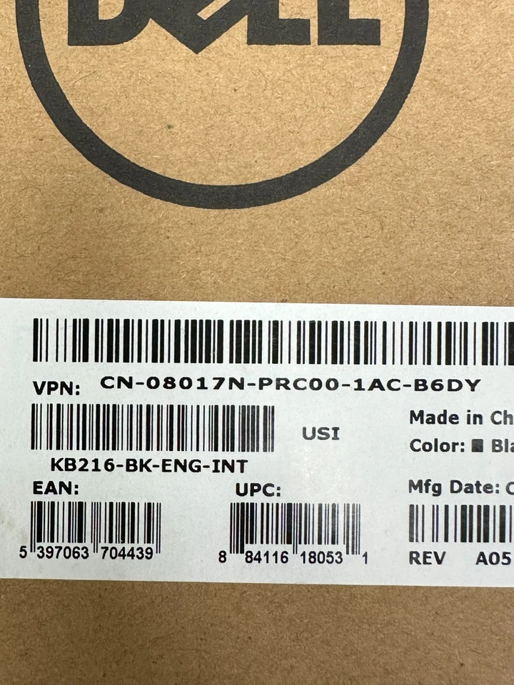 Tastiera multimediale per aziendali  Tastiera cablata Dell - KB216-BK-ENG-INT - Image 2 of 2