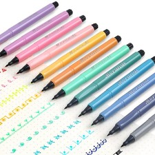 HANKU Colored Felt Tip Pens Fine 1 Count Pack of 12 , Multicolor