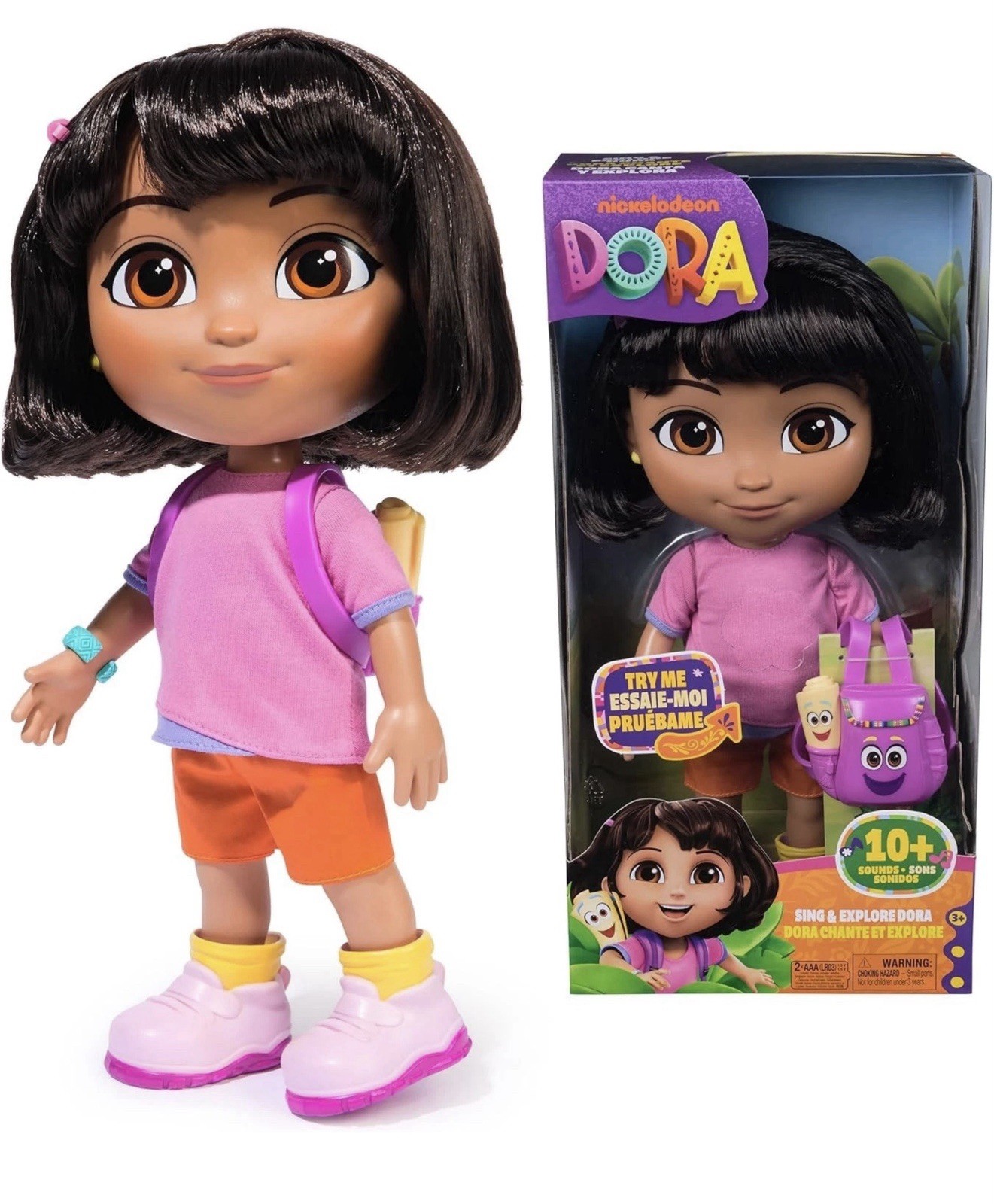 Dora The Explorer Sing & Explore 12"" Doll Interactive With Music & Sounds New