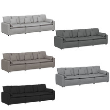 Modulares Sofa Lounge Couch Schlafsofa Ecksofa Gartensofa Balkonsofa mit Kissen
