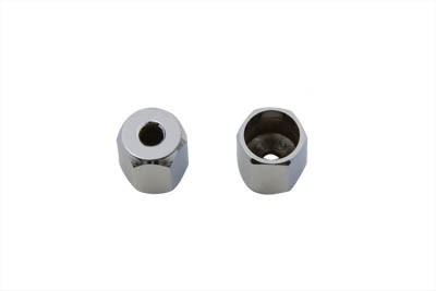 OE Turn Signal Bar End Nuts Chrome for Harley-Davidson