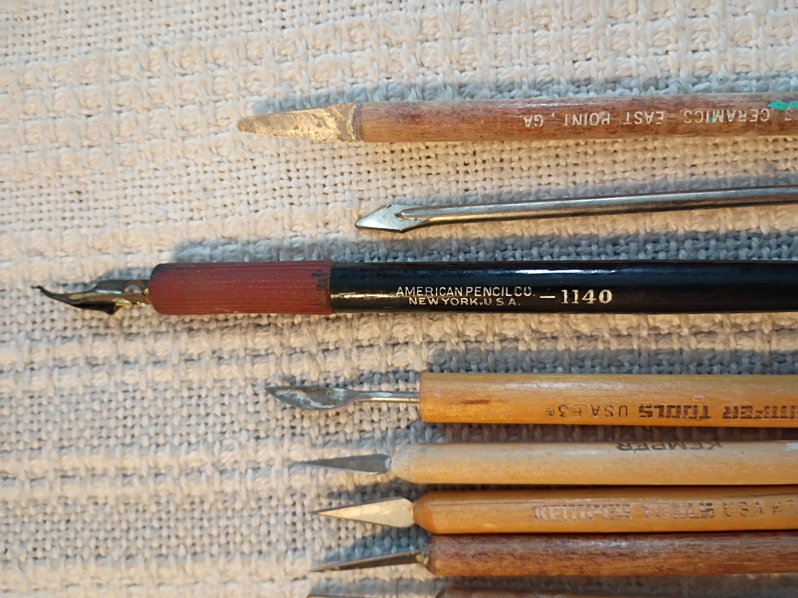 Kemper & Misc Pottery & Clay Sculpting Tool Lot Ceramic Loop Trim Modeling Tools