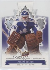 2017 Upper Deck Toronto Maple Leafs Centennial Blue Die-Cut Allan Bester #30 2d8