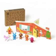 Sago Mini, Figurine Pack with 6 Toy Figures and Folding 1, Multicolor