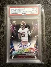 2024 Topps Chrome Future Stars Auto Black Geometric Jayden Daniels PSA 8 #2/2