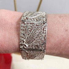 Fern Leaf Leaves Bracelet Box Clasp STUNNING Offer welcome!