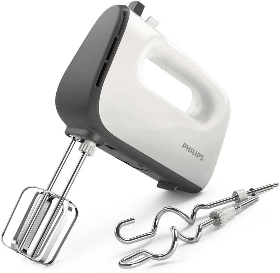 Philips Hand Mixer 450W 5-Speed + Turbo White Electric Whisk
Opens in a new window or tab