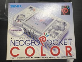 Neogeo Pocket Color NGPC Slim Crystal Clear Complete In Box CIB US Seller