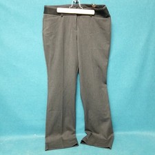 NWT Express Editor Barely Boot Low Rise Black Gray Pants Women's Sz 10R