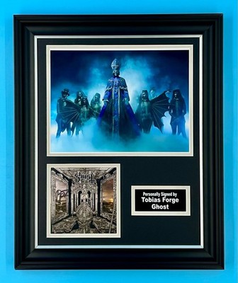 Tobias Forge Signed Photo Framed & COA Ghost Autograph Auto Skeleta Poster