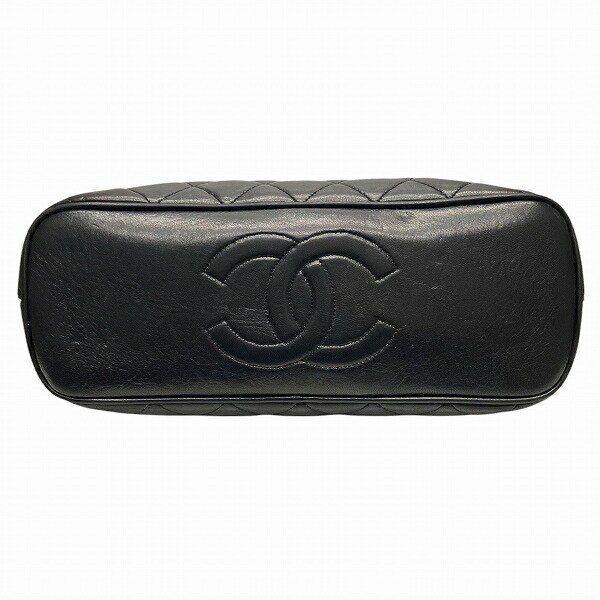 CHANEL Quilted Lambskin Chain Shoulder Bag with CC Logo for Women