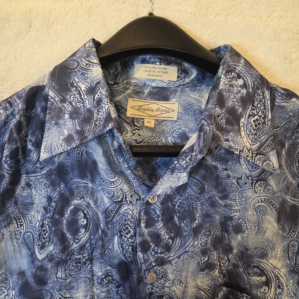 Camisa con botones Eighty Eight para hombre cachemira XL complejo vacacional crucero oeste Foto 2 de 4