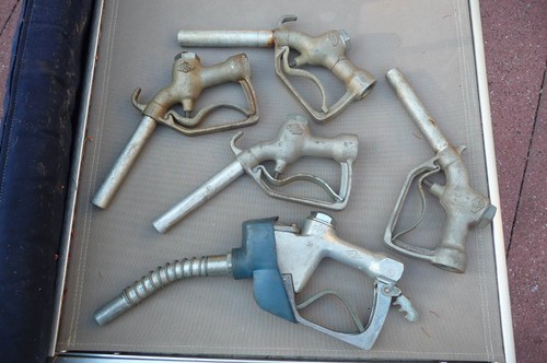 Lot 5 pcs OPW FIL-O-MATIC & EBW Gas Pump NOZZLES Estate