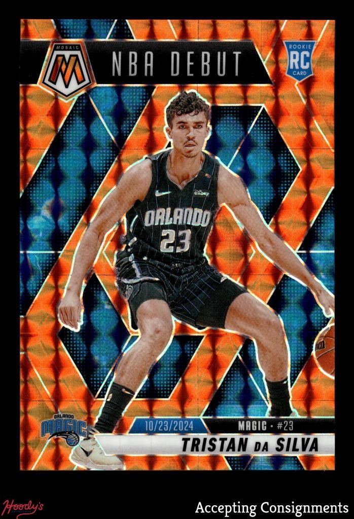 2024-25 Panini Mosaic Orange #266 Tristan da Silva NBA Debut RC ROOKIE 102/249