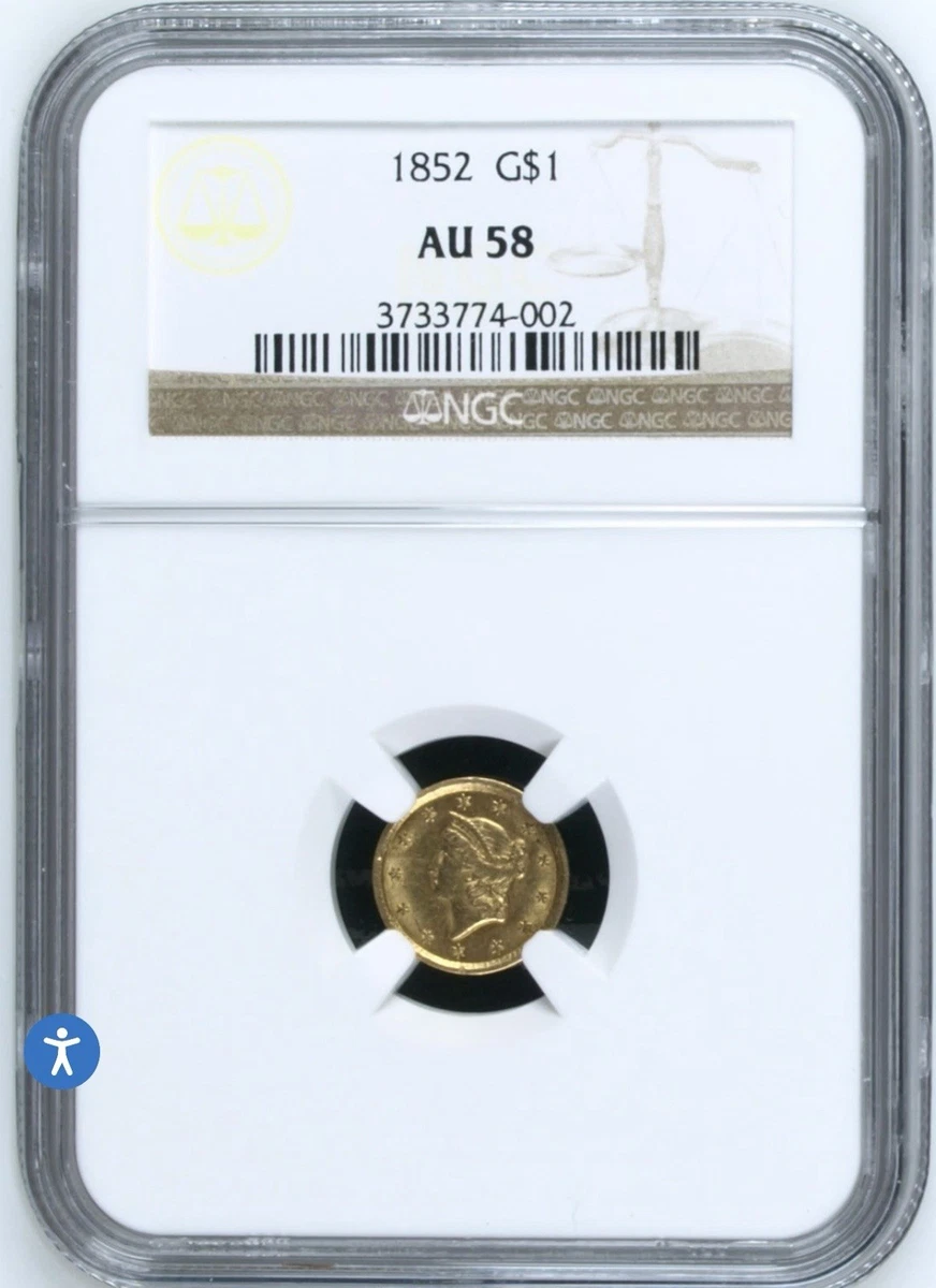US Gold $1 Coins (NGC 1852 Year for sale | eBay