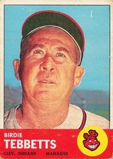 BIRDIE TEBBETTS  1963 TOPPS BASEBALL #48