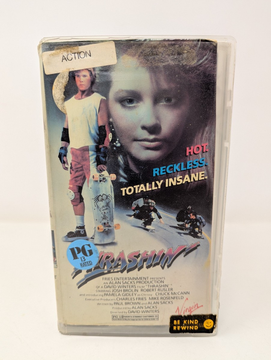 Thrashin' (1986) VHS Tape RARE Cult Skateboarding Movie Josh