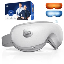 Zero Pro Ultra-Quiet Eye Massager with Heat and Cooling, Lightweight Eye Mass...