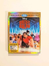 Wreck-It Ralph 3D/Blu-ray/DVD/Digital, 2012 4 Disc w/ Lenticular Slipcover OOP