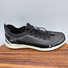 Ecco Soft 5 Toggle Shoes Womens 10 41 Black Leather Casual Comfort Sneakers