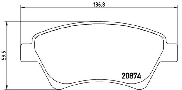 Bremsbelagsatz Scheibenbremse Prime Brembo P 68 034 FüR Renault Megane ScÉNic 2-image