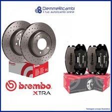 KIT DISCHI FORATI + PASTIGLIE BREMBO ANTERIORI JEEP RENEGADE 14-> 281MM