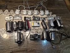 Lot of 25 Digital Cameras & Camcorders &ndash; Canon, Panasonic, Samsung &ndash; Untested