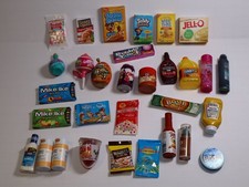 Mixed Brands Miniature Food Lot Play Food Candy Drinks Toys Collectible Lot 30 