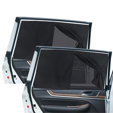 2PCS Car Side Window Shades, Magnetic Double Layer Sun Shade for Black