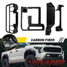 Carbon fiber Car Inner Dashboard Panel Frame Trim For 24-25 Toyota Tacoma2-10x